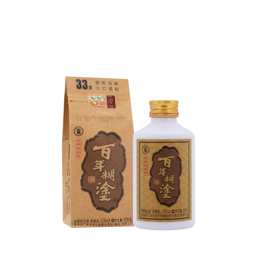 Rượu Bách Niên Hồ Đồ 125ml 33%/ Bainian Hutu/ 百年糊涂