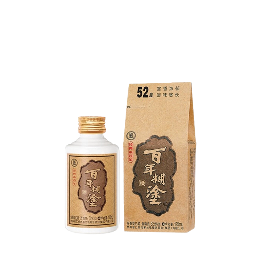 Rượu Bách Niên Hồ Đồ 125ml 52%/ Bainian Hutu/ 百年糊涂