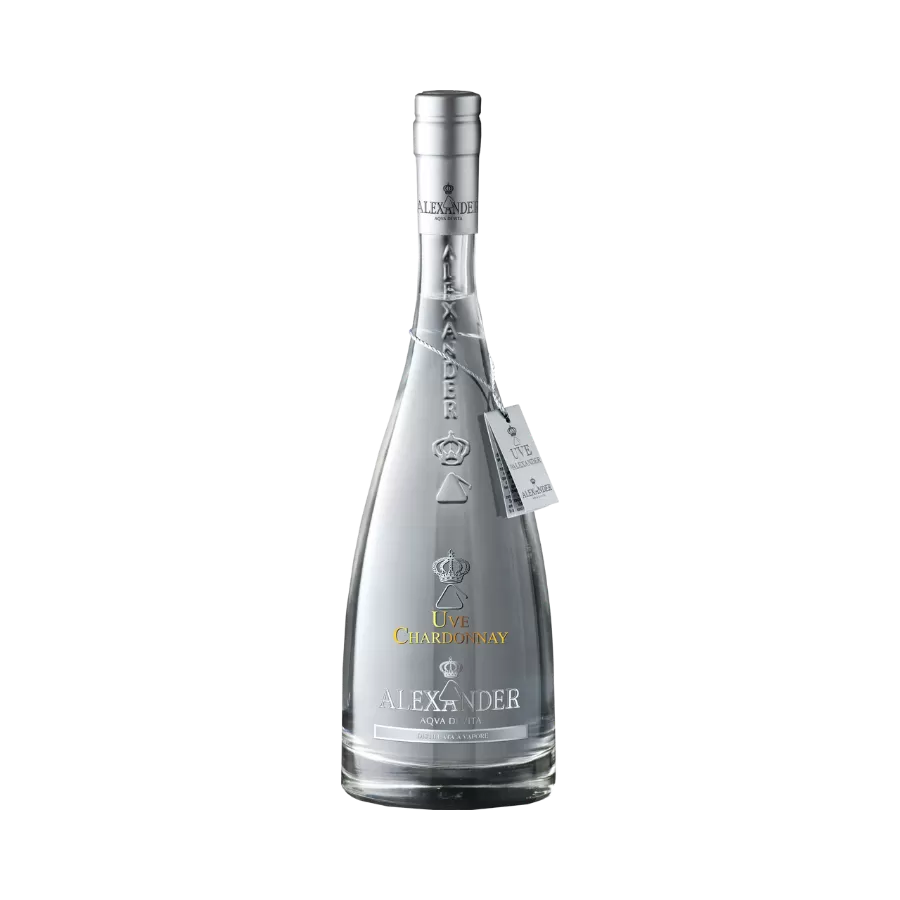 Rượu Grappa Ý Grappa Di Chardonnay Uve d'Alexander
