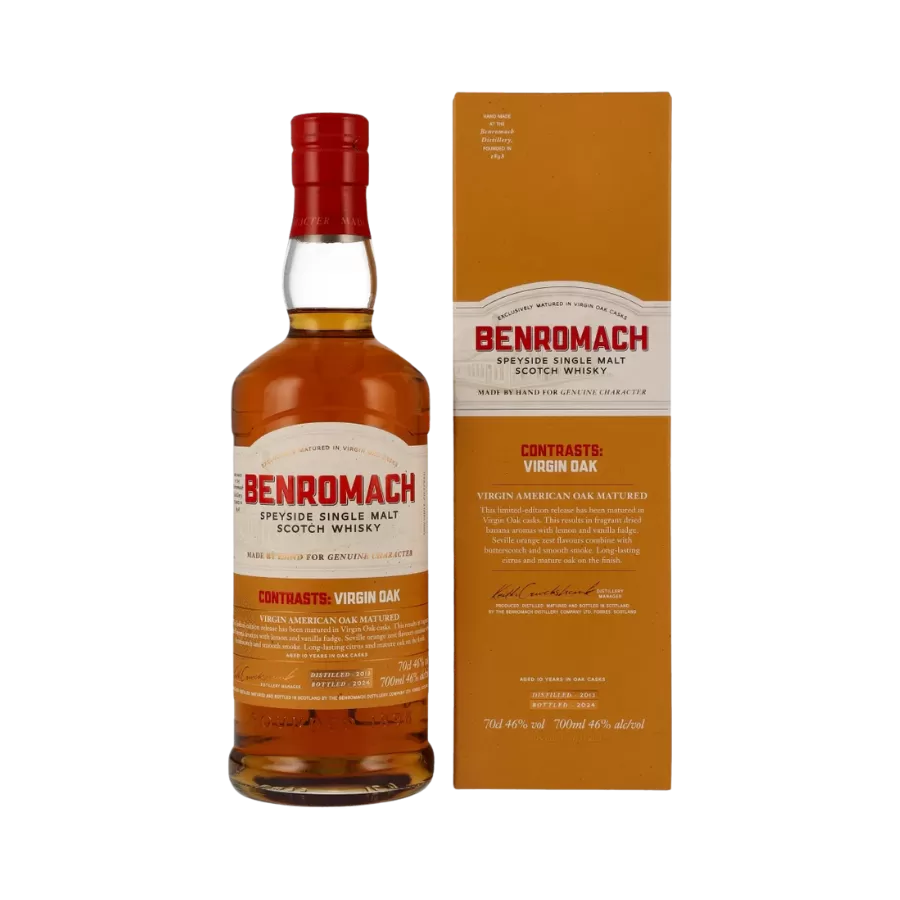 Rượu Whisky Benromach 10 Year Old Virgin Oak