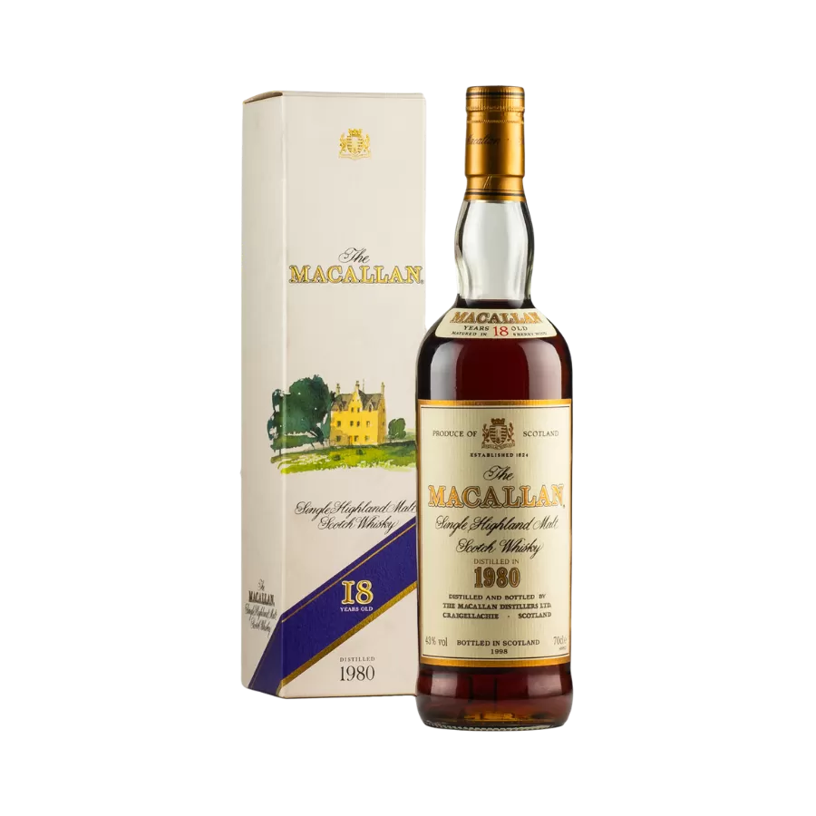 Rượu Whisky Macallan 18 Year Old 1980