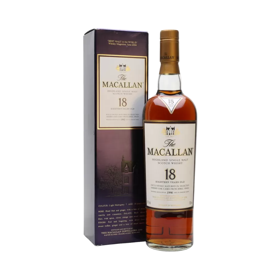 Rượu Whisky Macallan 18 Year Old 1990