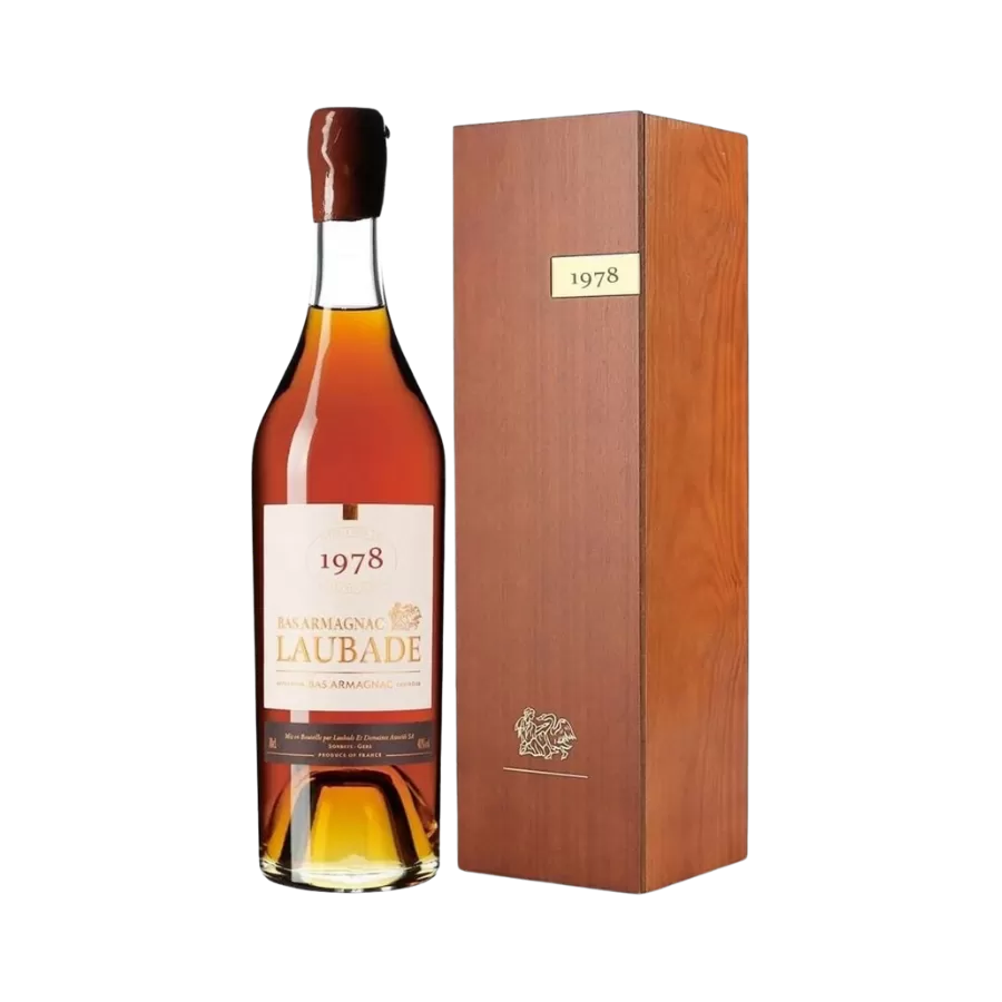 Rượu Brandy Pháp Chateau Laubade Bas Armagnac 1978