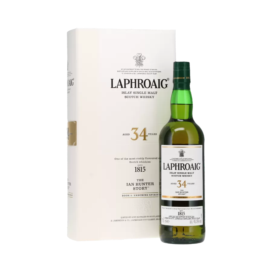 Rượu Whisky Laphroaig 34 Year Old - The Ian Hunter Story Book 5