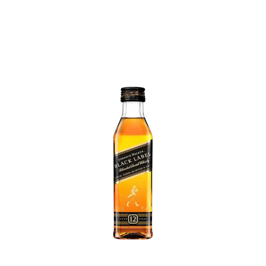 Rượu Whisky Johnnie Walker Black Label 12 Year Old Chai Mini 50ml