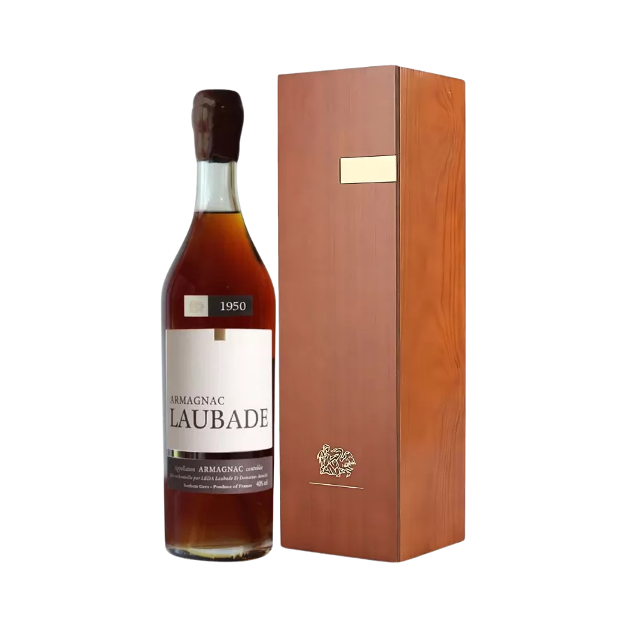 Rượu Brandy Pháp Chateau Laubade Bas Armagnac 1950
