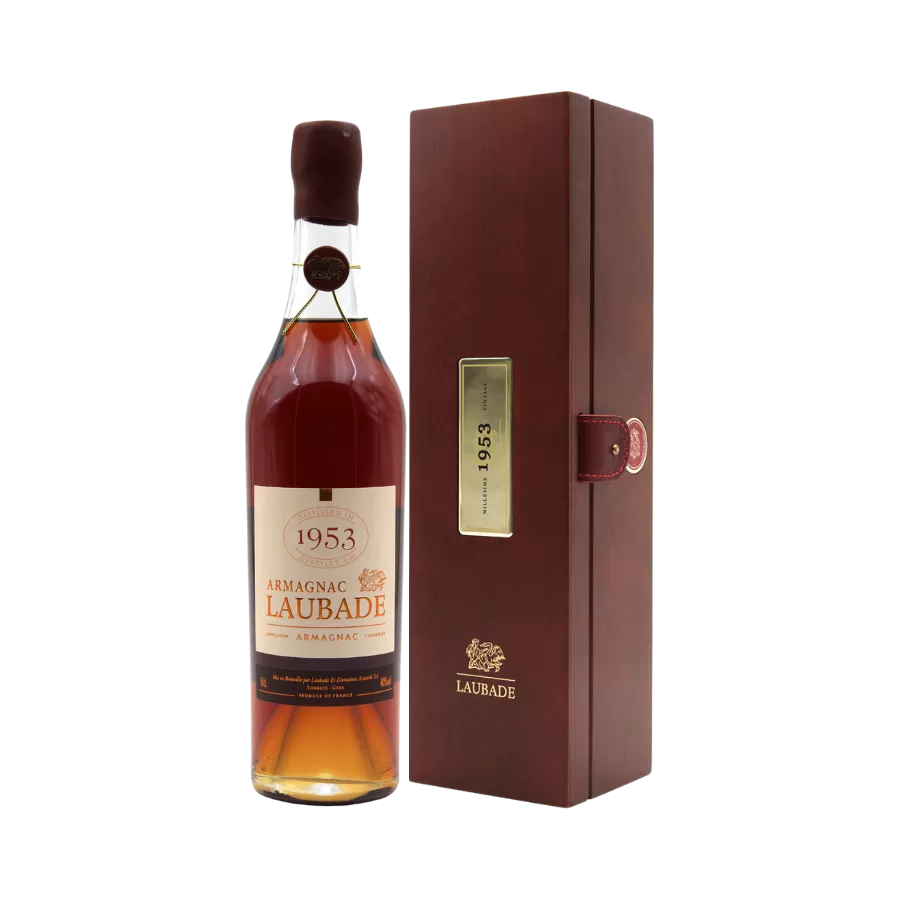 Rượu Brandy Pháp Chateau Laubade Bas Armagnac 1953