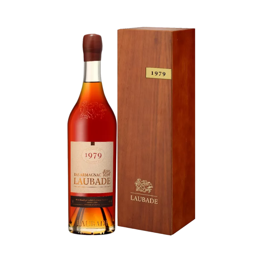 Rượu Brandy Pháp Chateau Laubade Bas Armagnac 1979