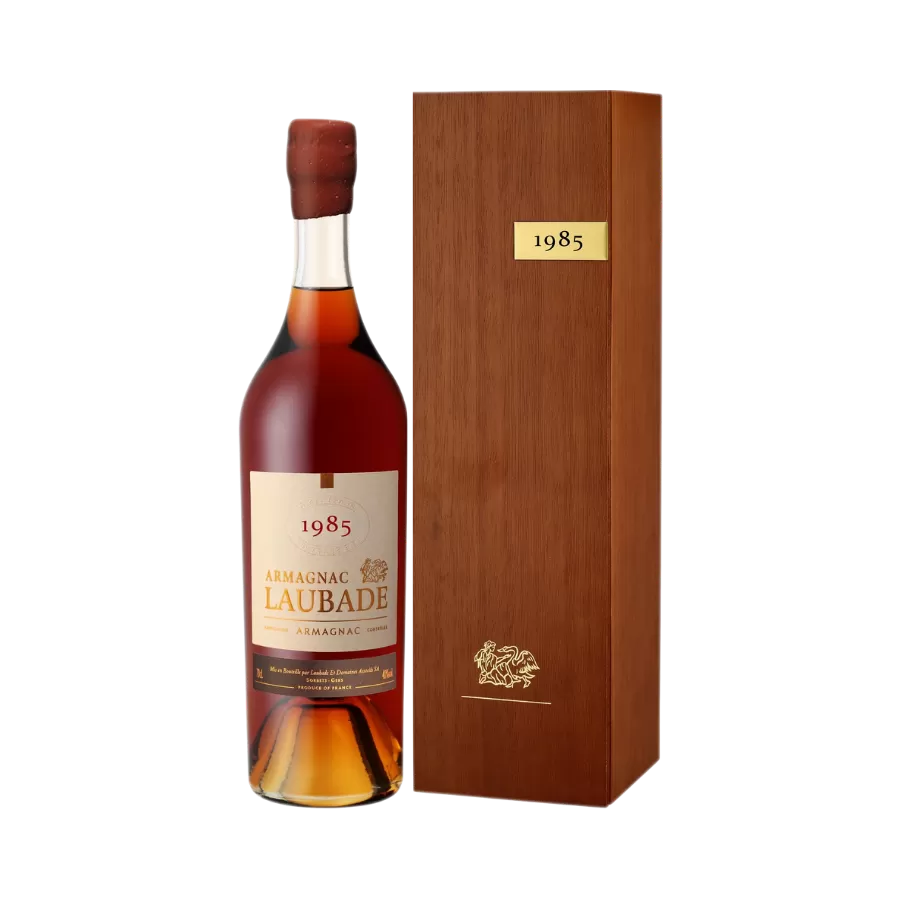Rượu Brandy Pháp Chateau Laubade Bas Armagnac 1985
