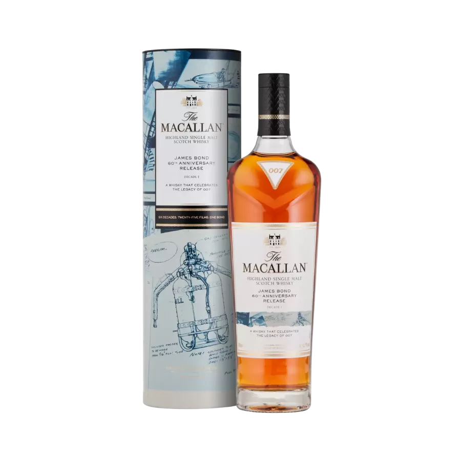 Rượu Whisky Macallan James Bond 60th Anniversary Release Decade 1