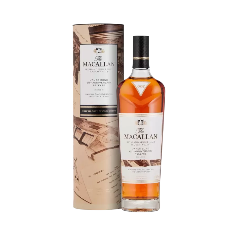 Rượu Whisky Macallan James Bond 60th Anniversary Release Decade 4
