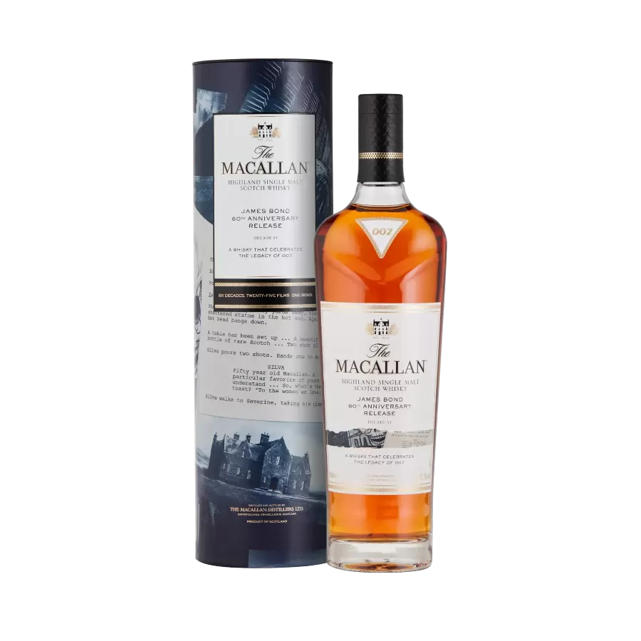 Rượu Whisky Macallan James Bond 60th Anniversary Release Decade 6