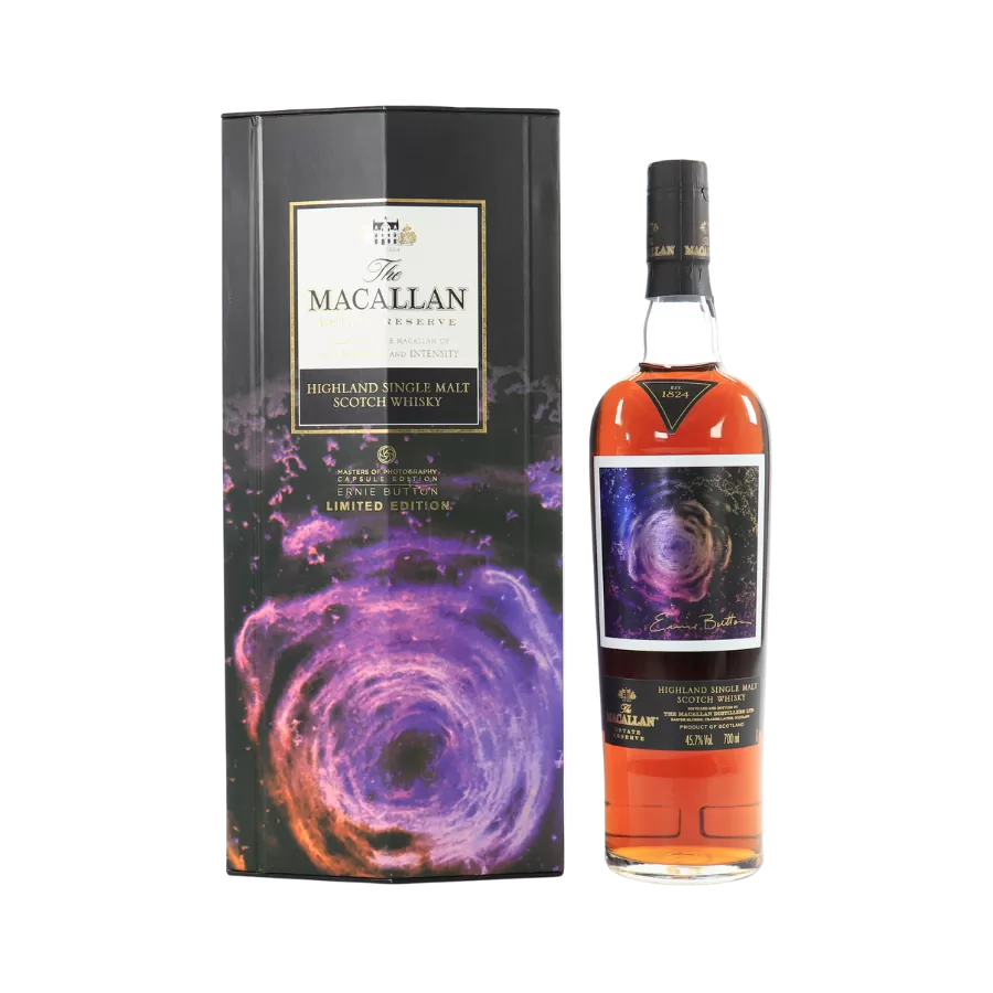 Rượu Whisky Macallan Estate Reserve Ernie Button The 1824 Collection Travel Retail Exclusive