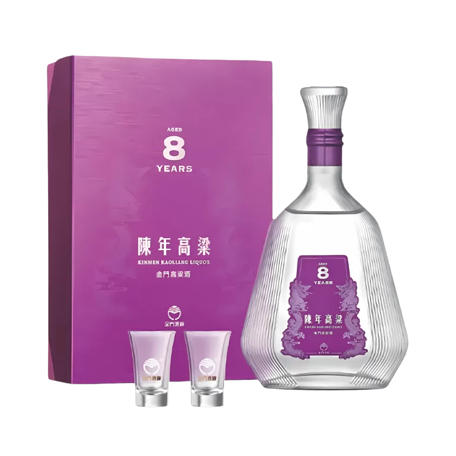 Rượu Cao Lương Kim Môn 8 Năm/ Kinmen Kaoliang 8 Year Old/ 金門高粱 陳年高梁8年