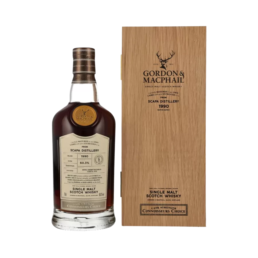 Rượu Whisky Scapa 31 Year Old Gordon & Macphail 1990