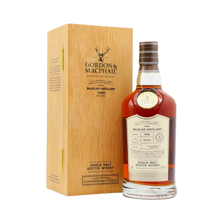 Rượu Whisky Balblair 32 Year Old Gordon & Macphail 1990