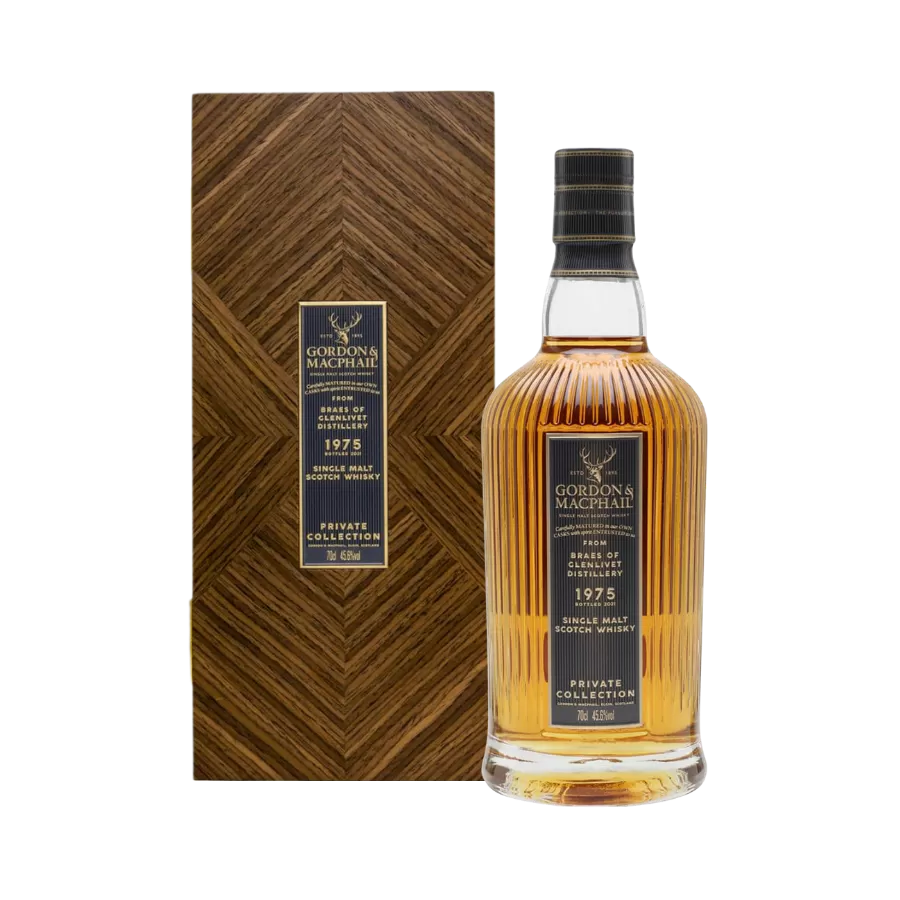 Rượu Whisky Braes of Glenlivet 48 Year Old Gordon & Macphail 1975