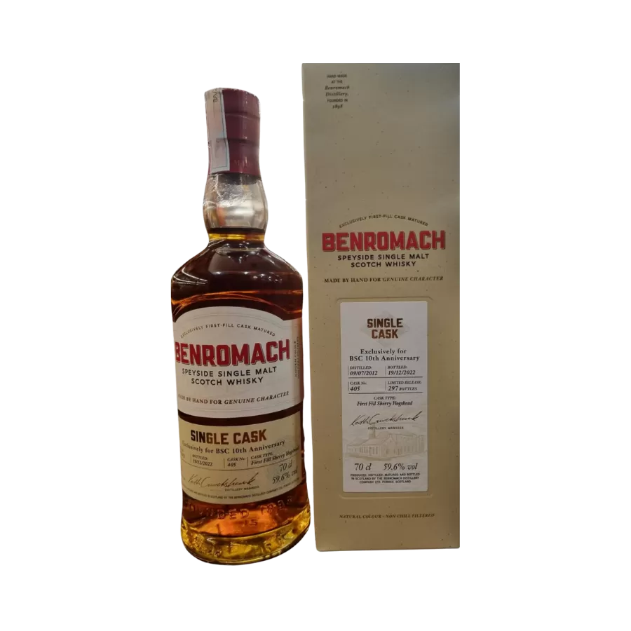 Rượu Whisky Benromach 10 Year Old Single Cask 2012 BSC 10th