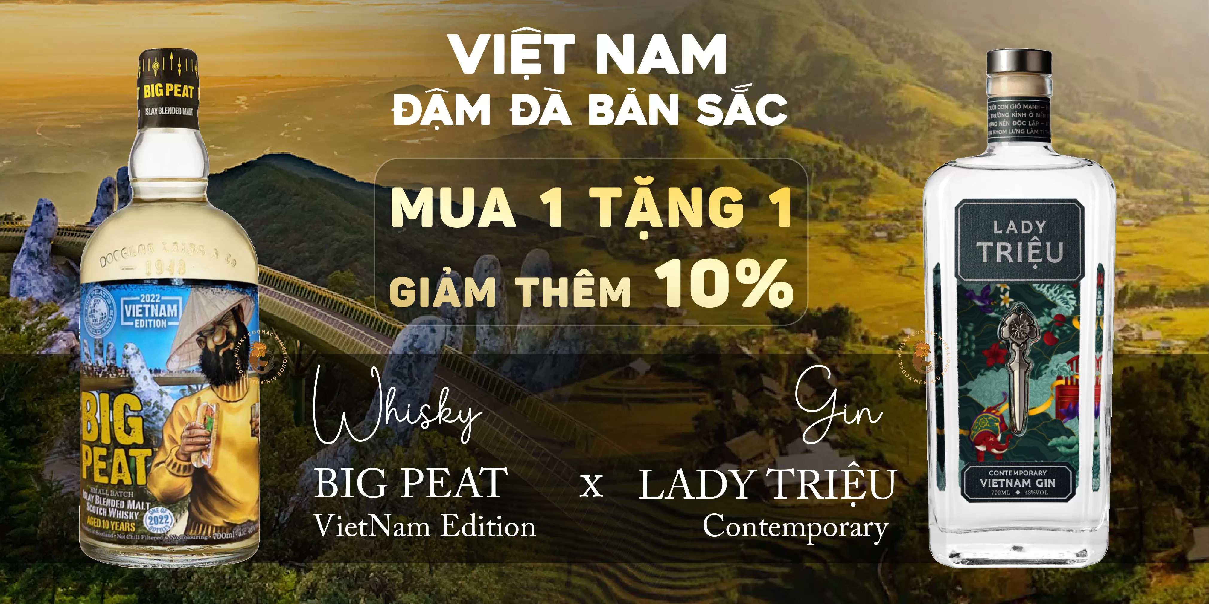 BIG PEAT x LADY TRIEU - MUA 1 TẶNG 1 GIẢM THÊM 10%