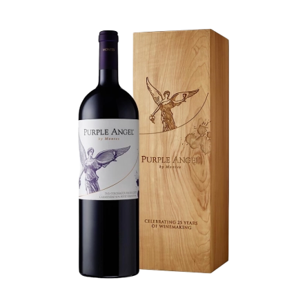 Rượu Vang Đỏ Chile Montes Purple Angel 1500ml Single Wooden Box