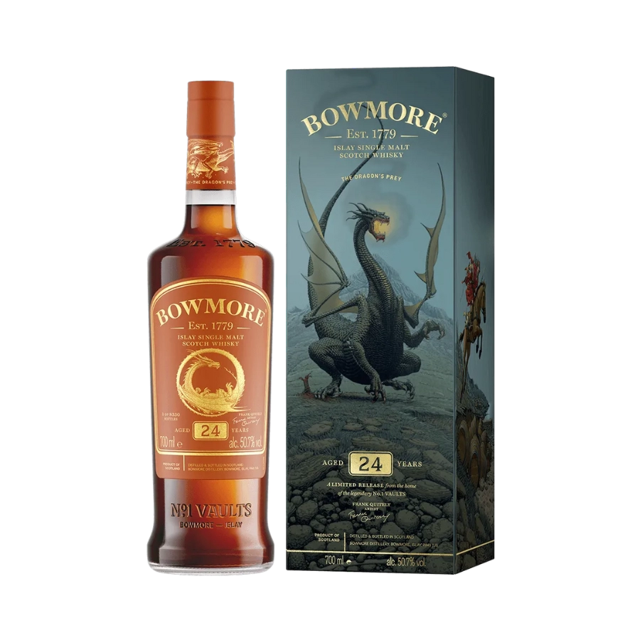 Rượu Whisky Bowmore 24 Year Old Frank Quitely Dragon's Prey
