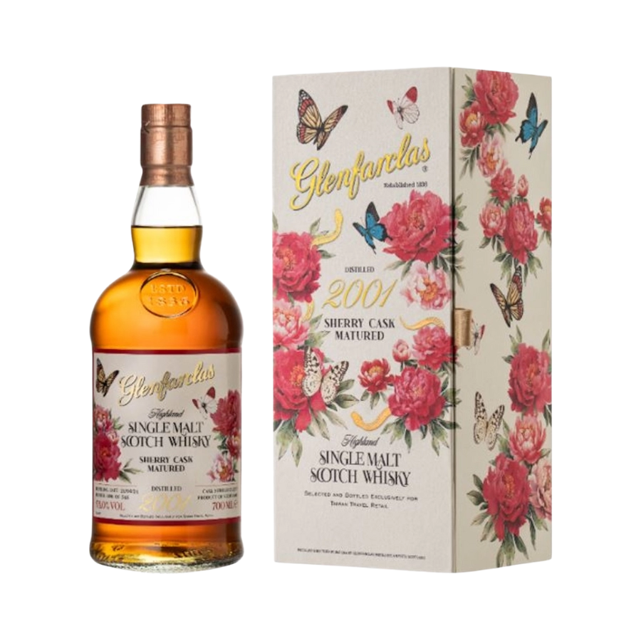 Rượu Whisky Glenfarclas 23 Year Old Floral Spring Series 2001 Exclusively for Taiwan