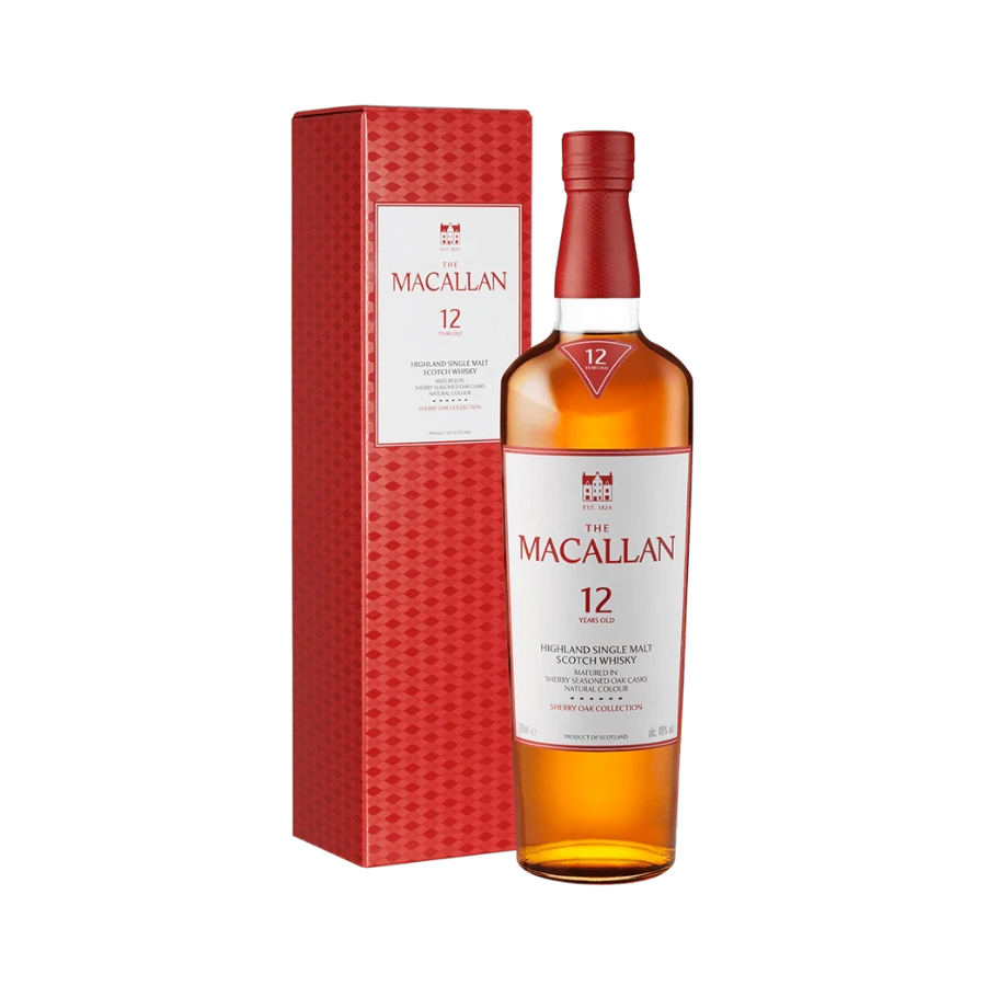 Rượu Whisky Macallan 12 Year Old Sherry Oak (New Package)