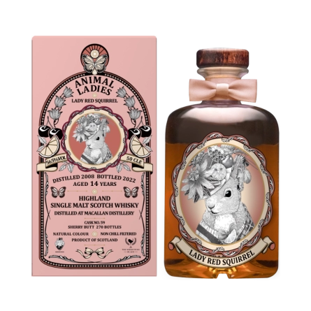 Rượu Whisky Macallan 14 Year Old 2008 Bottled 2022 Animal Ladies Red Squirred