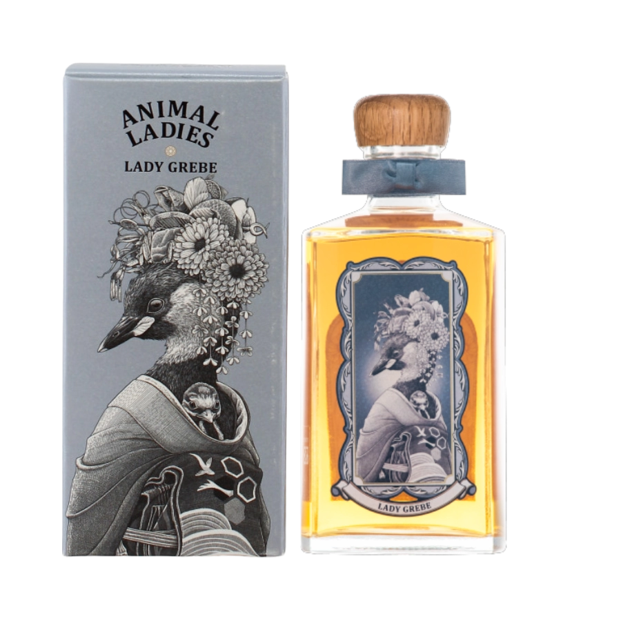 Rượu Whisky Nagahama 4 Year Old 2019 Bottled 2023 Animal Ladies Grebe