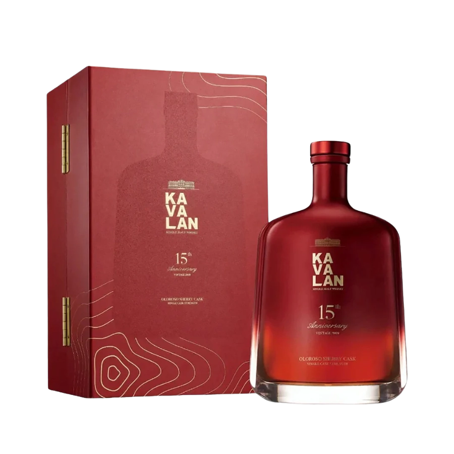 Rượu Whisky Kavalan 15th Anniversary 2009 Oloroso Sherry Cask