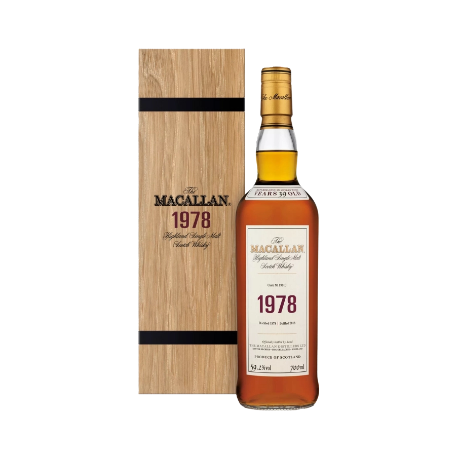 Rượu Whisky Macallan 39 Year Old 1978 Bottled 2018 Fine And Rare