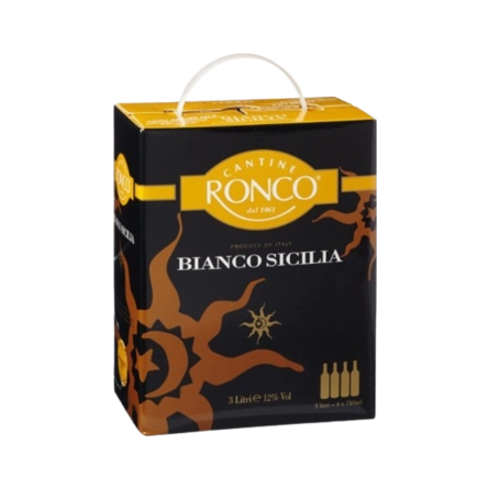 Rượu Vang Trắng Ý Ronco Sicilia Bianco BIB 3L
