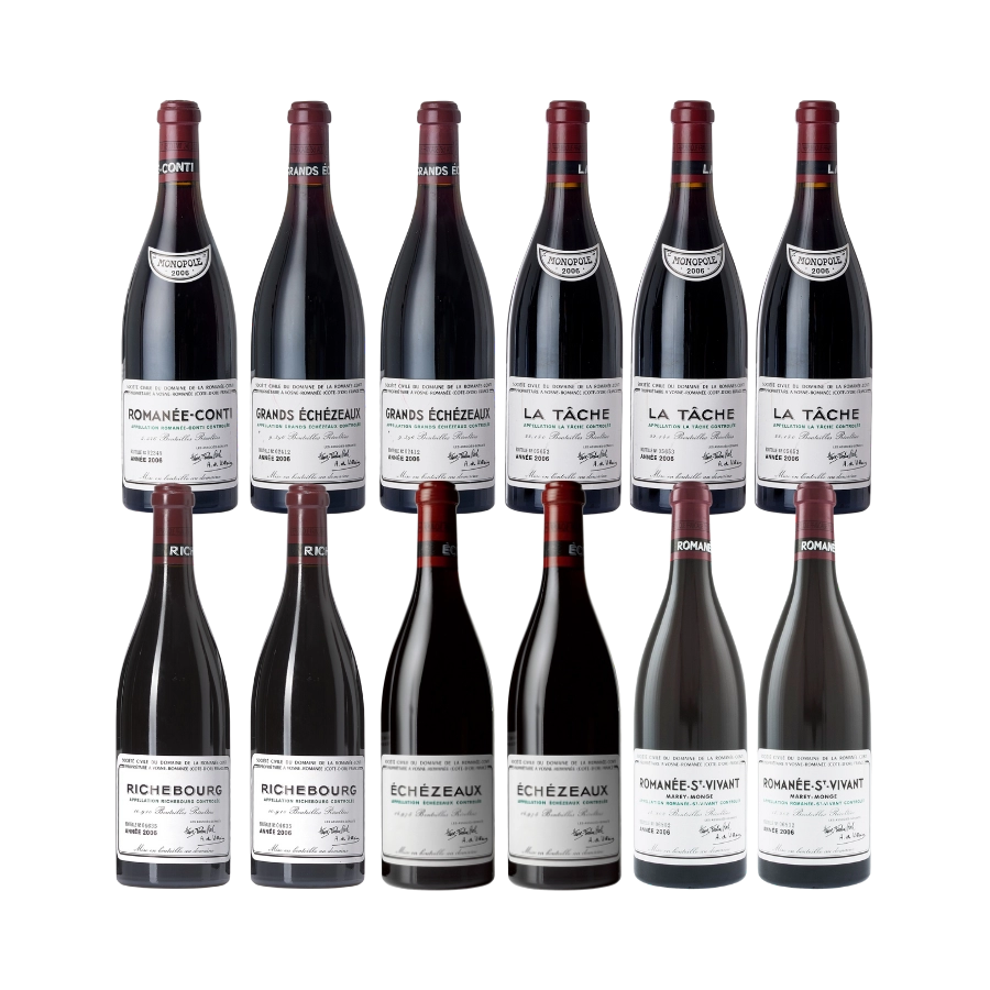 Rượu Vang Đỏ Pháp Domaine de la Romanee Conti Assortment 2006 Thùng 12 Chai