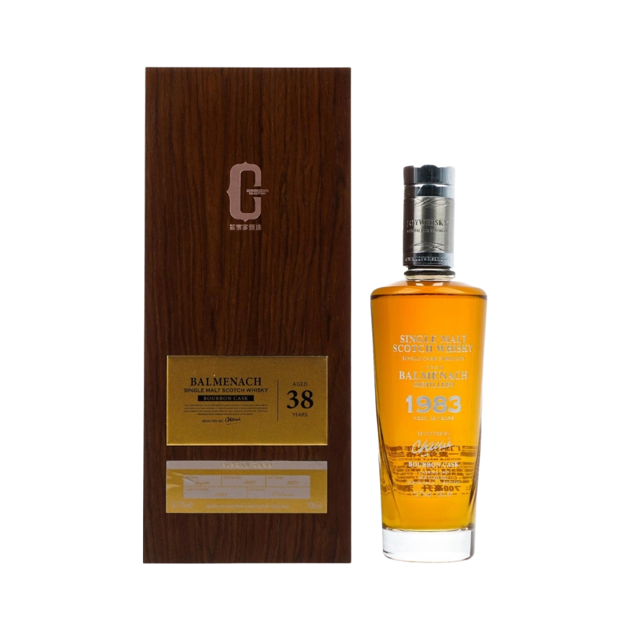 Rượu Whisky Balmenach 38 Year Old Bourbon Cask 1983
