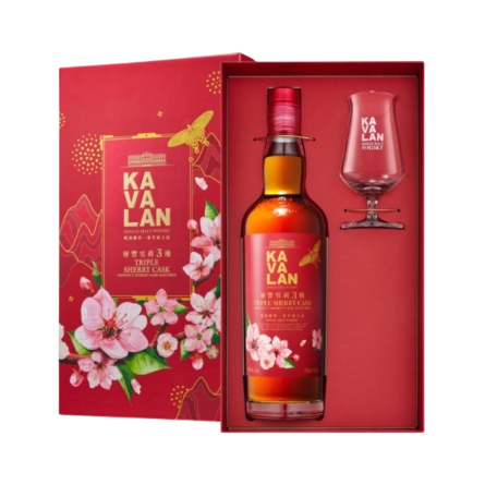 Rượu Whisky Kavalan Triple Sherry Cask Hộp Quà Tết Ất Tỵ 2025