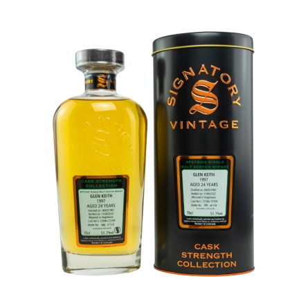 Rượu Whisky Glen Keith 24 Year Old Cask Strength Collection Signatory Vintage 1997