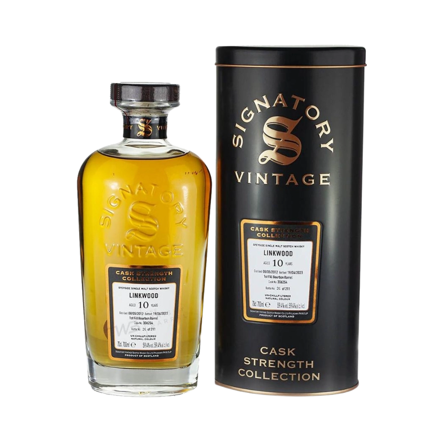 Rượu Whisky Linkwood 10 Year Old Cask Strength Collection Signatory Vintage 2012