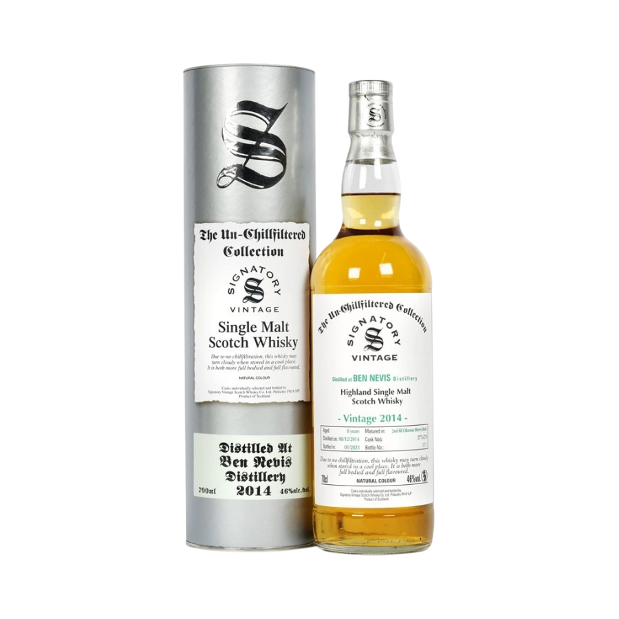 Rượu Whisky Ben Nevis 8 Year Old The Un-Chillfiltered Collection Signatory Vintage 2014