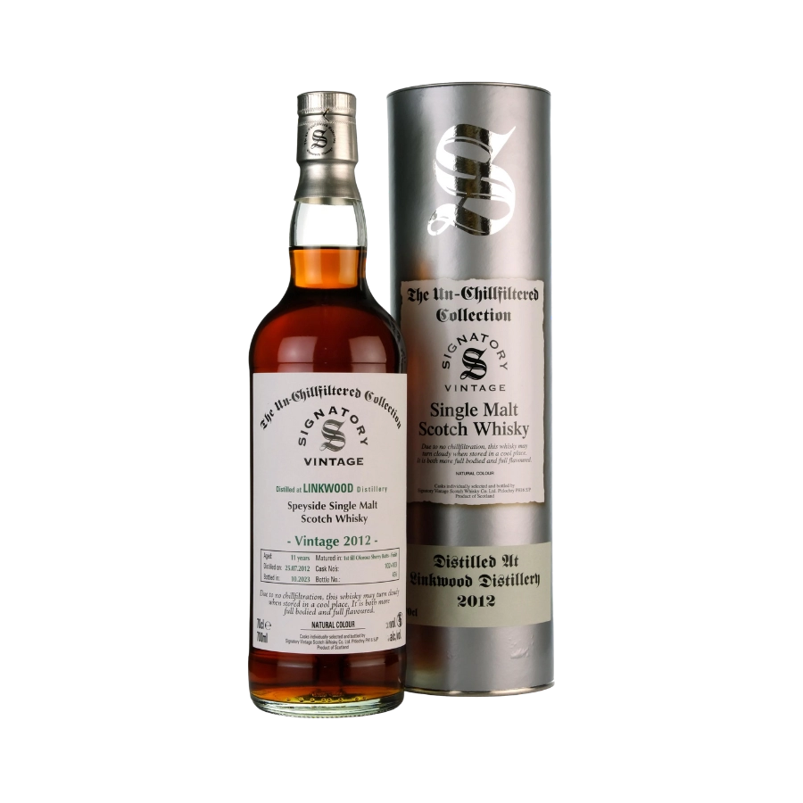 Rượu Whisky Linkwood 11 Year Old The Un-Chillfiltered Collection Signatory Vintage 2012