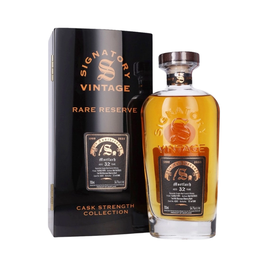 Rượu Whisky Mortlach 32 Year Old 35th Anniversary Signatory Vintage 1991
