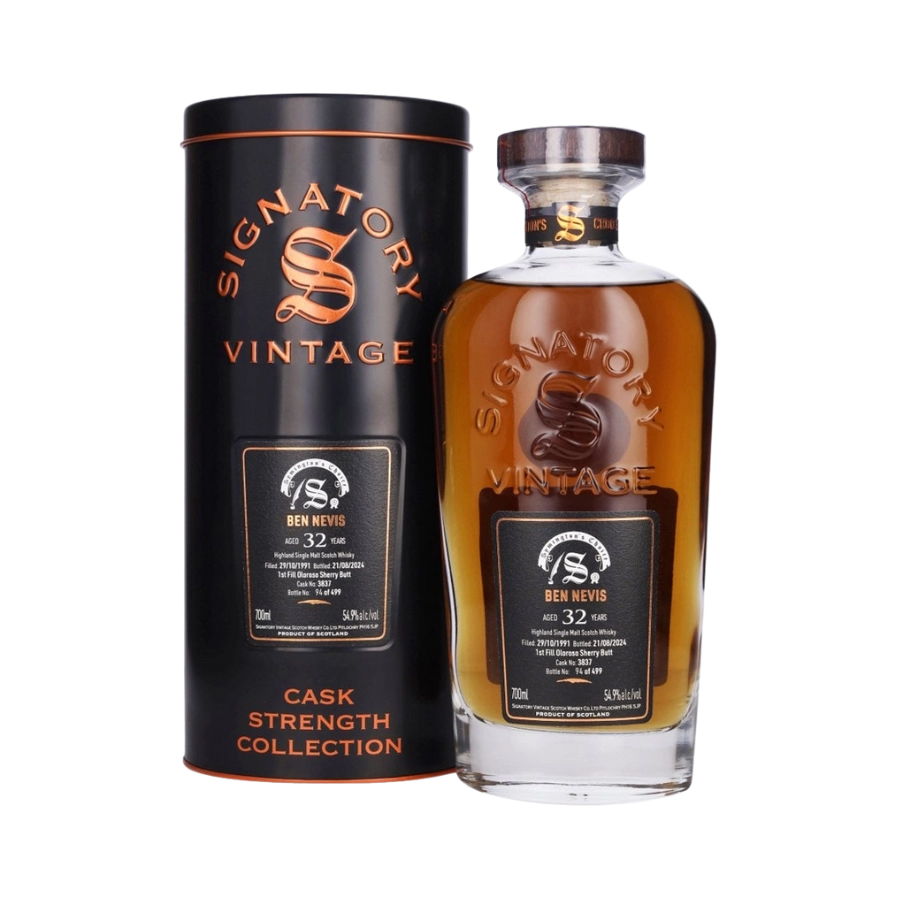Rượu Whisky Ben Nevis 32 Year Old Symington's Choice Signatory Vintage 1991