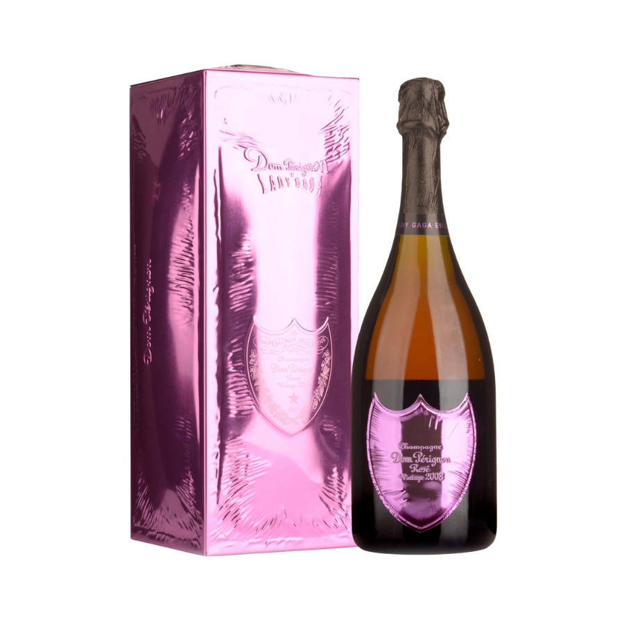 Rượu Champagne Pháp Dom Perignon Rose Lady Gaga Limited Edition 2008