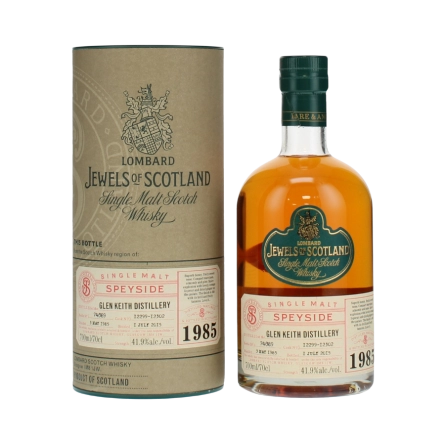 Rượu Whisky Glen Keith 30 Year Old Lombard Jewels of Scotland 1985