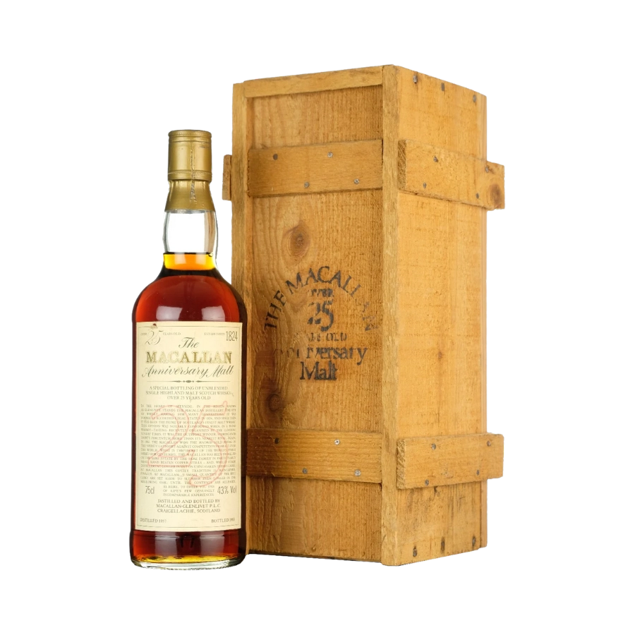 Rượu Whisky Macallan 25 Year Old Anniversary Malt 1957