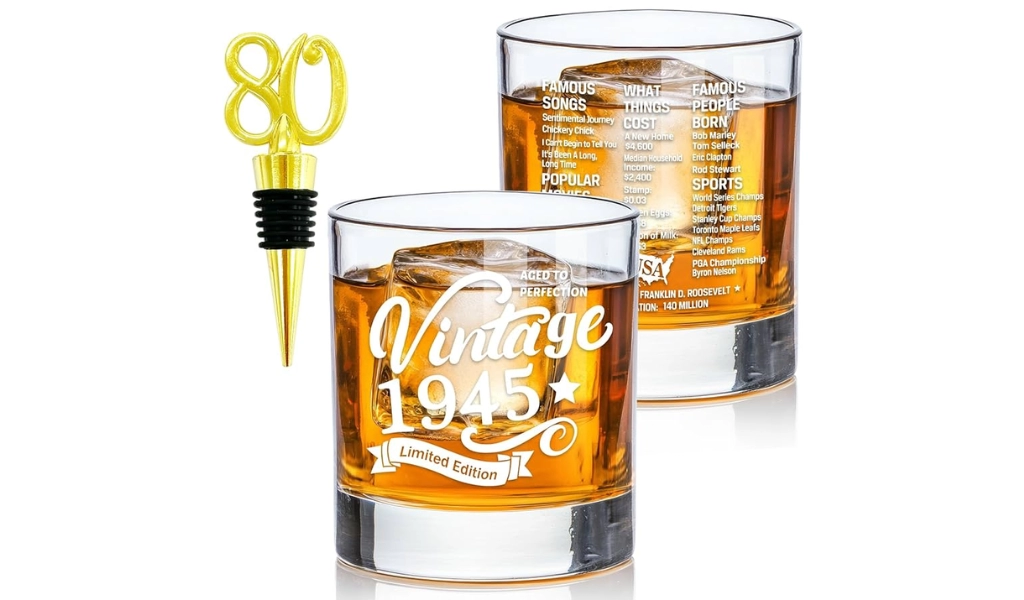 Vintage 1945 Whisky Glass