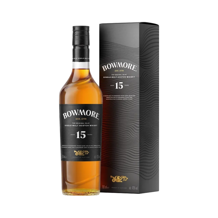 Rượu Whisky Bowmore 15 Year Old Single Malt