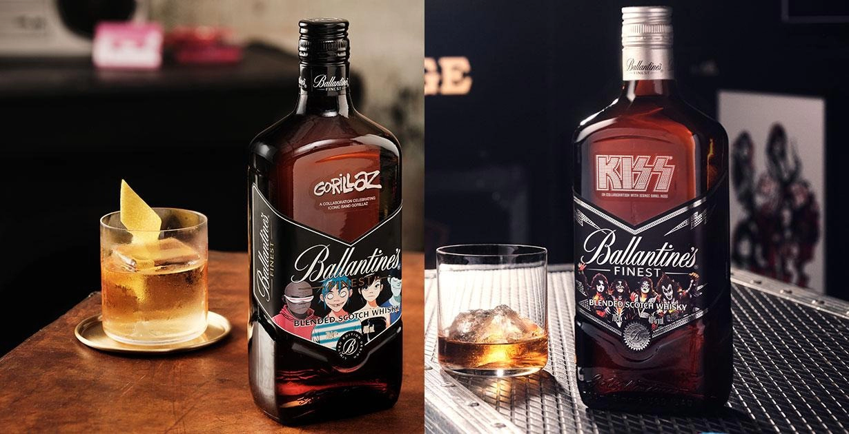 Ballantine’s Ra Mắt Các Phiên Bản Whisky Hợp Tác Cùng Kiss Và Gorillaz