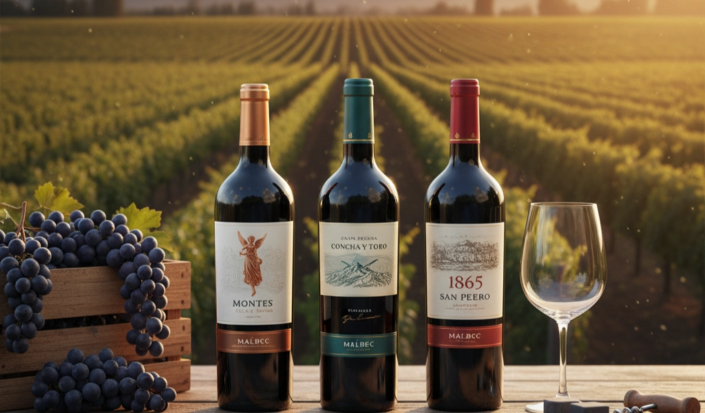 Rượu Vang Đỏ Malbec Chile