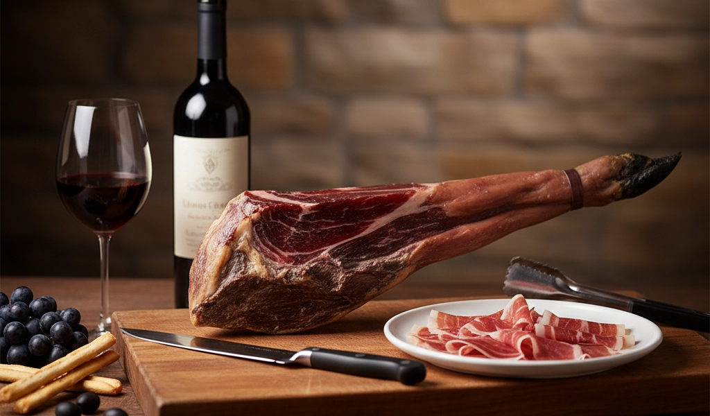 Đùi Heo Muối Serrano Gran Reserva Đùi Sau Không Xương 1 Kg Chất Lượng