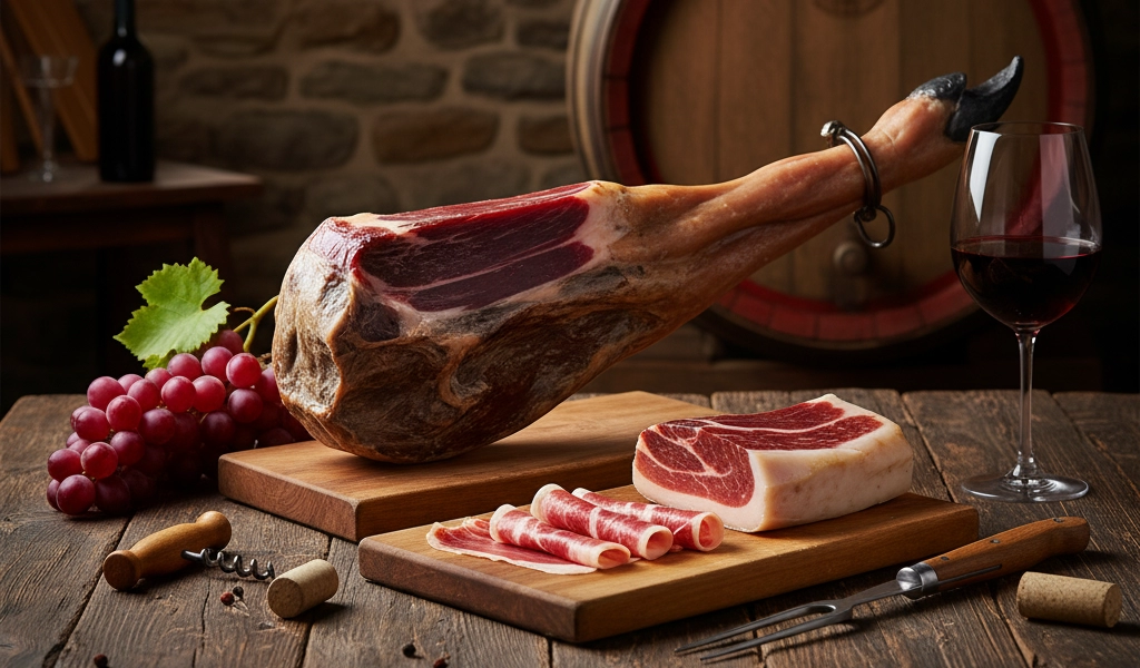 Đùi Heo Muối Iberico Cebo Đùi Sau Không Xương 1 Kg Giá Rẻ
